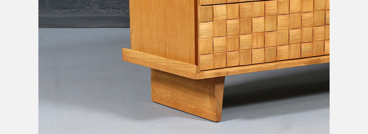 California Modernist "Basket Weave" Dresser by Paul Laszlo