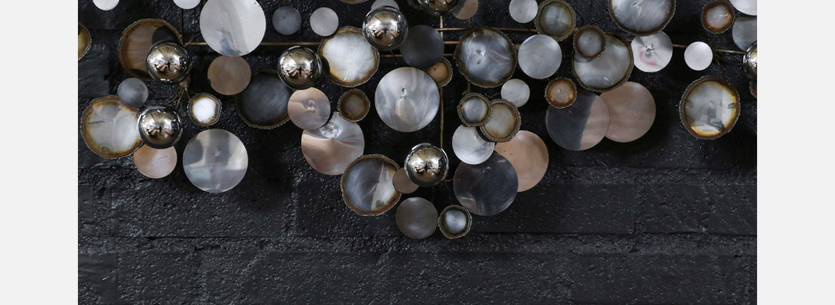 Large Californian Modern "Raindrop" Chrome Sculpture by Curtis Jere