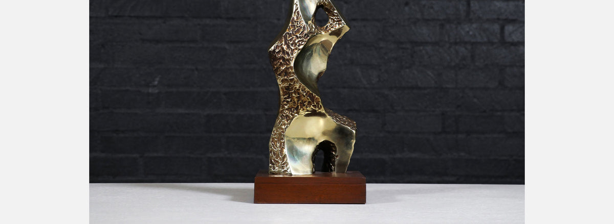 Richard Barr Brutalist Table Lamp for Laurel Lamp Co.