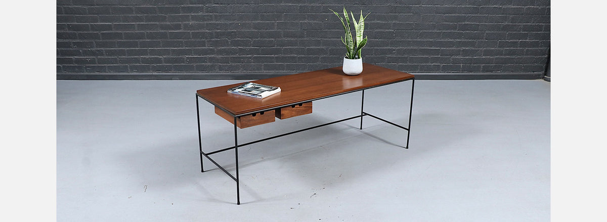 Paul McCobb "Planner Group" Iron Desk / Table for Winchendon Furniture