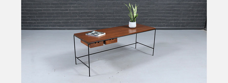 Paul McCobb "Planner Group" Iron Desk / Table for Winchendon Furniture