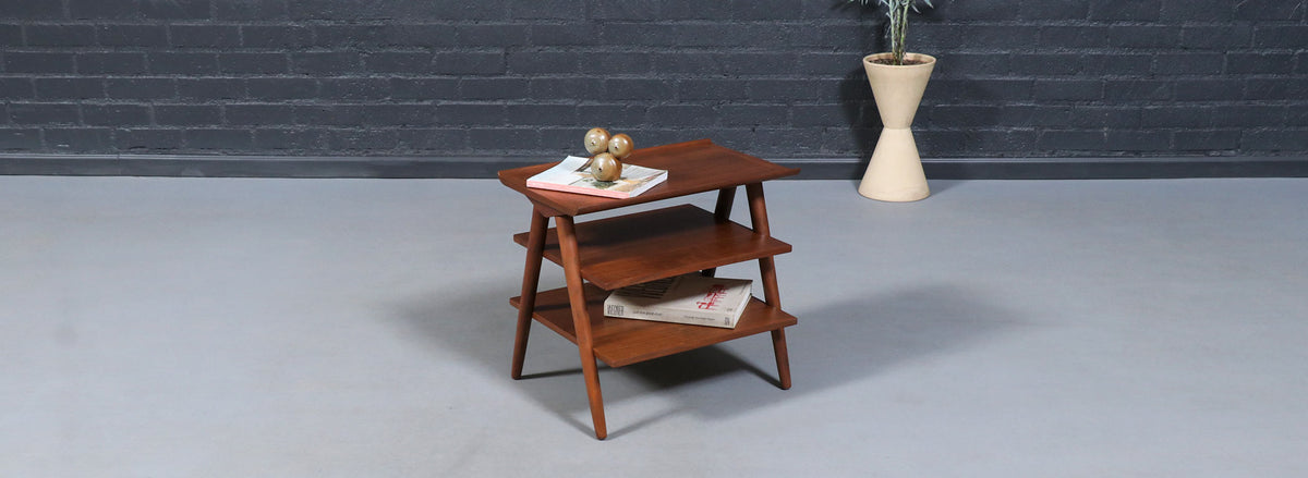 Merton L. Gershun Pyramid Tier Side Table for American of Martinsville