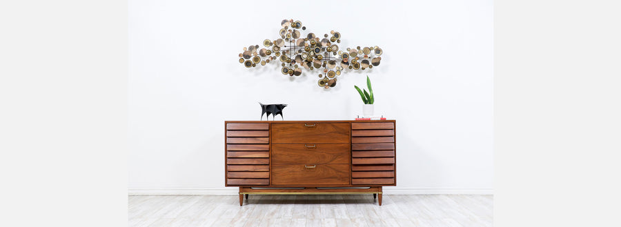 Large Curtis Jere "Raindrop" Brutalist Brass Wall Sculpture for Artisan House