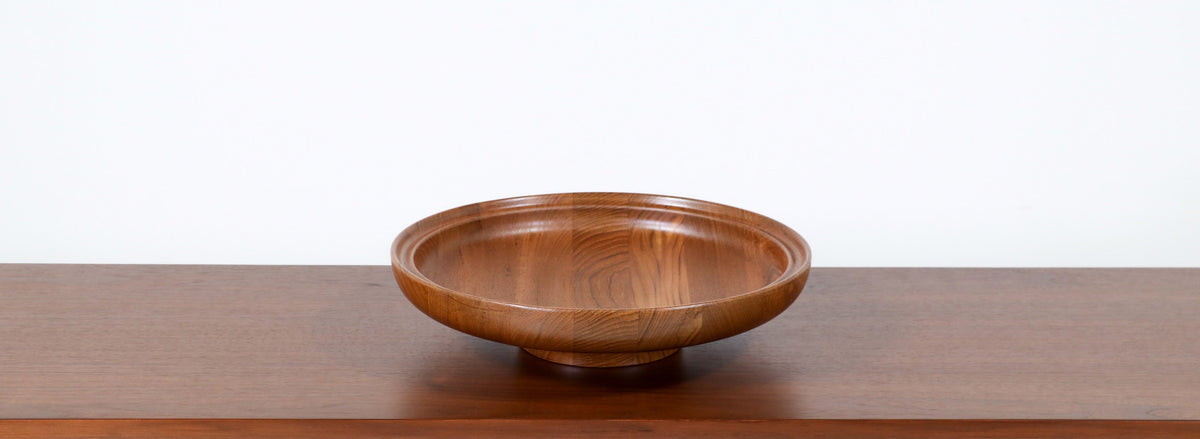 Henning Koppel Large Teak Bowl for Georg Jensen 