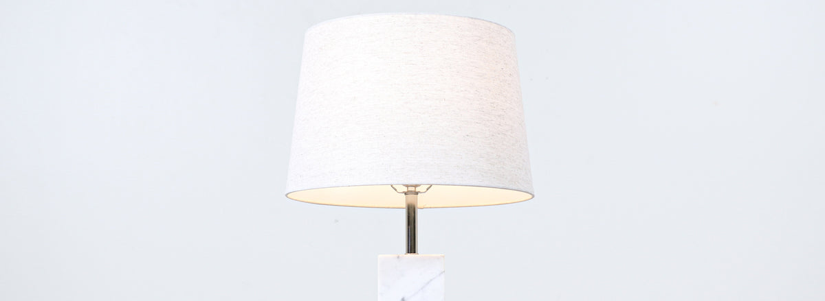 Mid-Century Modern Italian Marble Table Lamp by Laurel