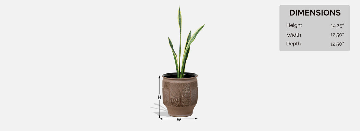 Robert Maxwell "Starburst" Ceramic Stoneware Planter for Earthgender