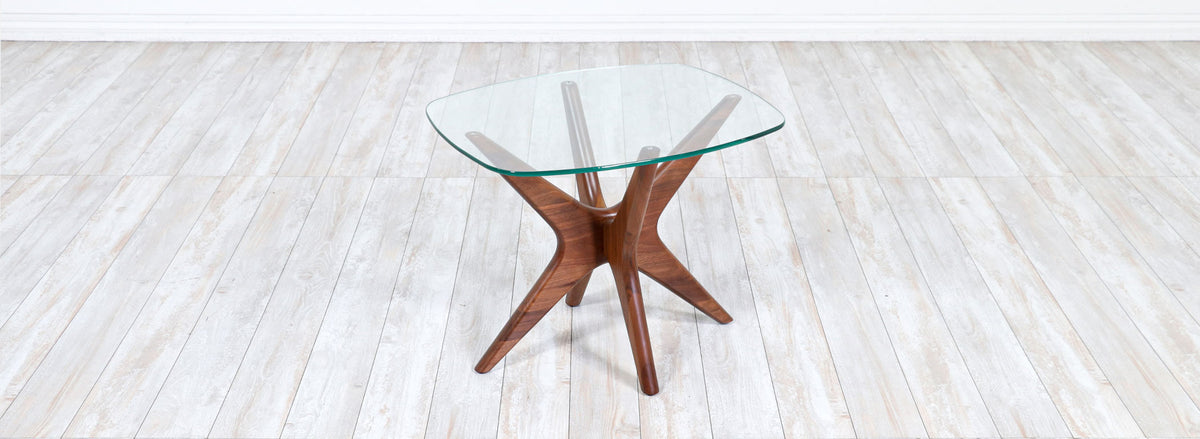Adrian Pearsall Sculpted Walnut "Jax" Side Table for Craft Associates