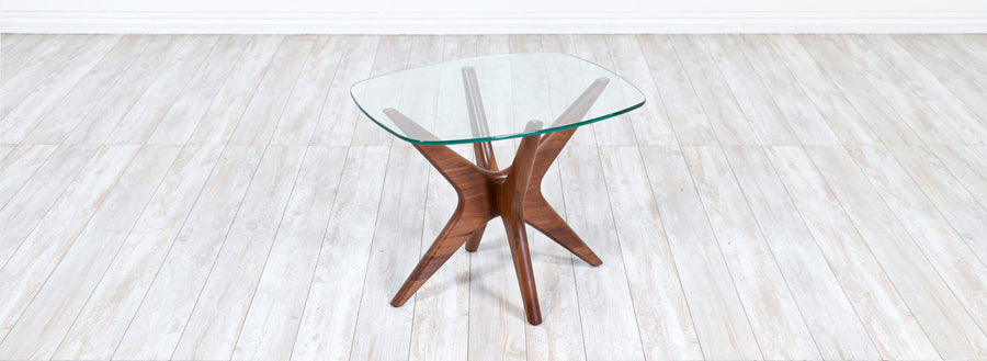 Adrian Pearsall Sculpted Walnut "Jax" Side Table for Craft Associates
