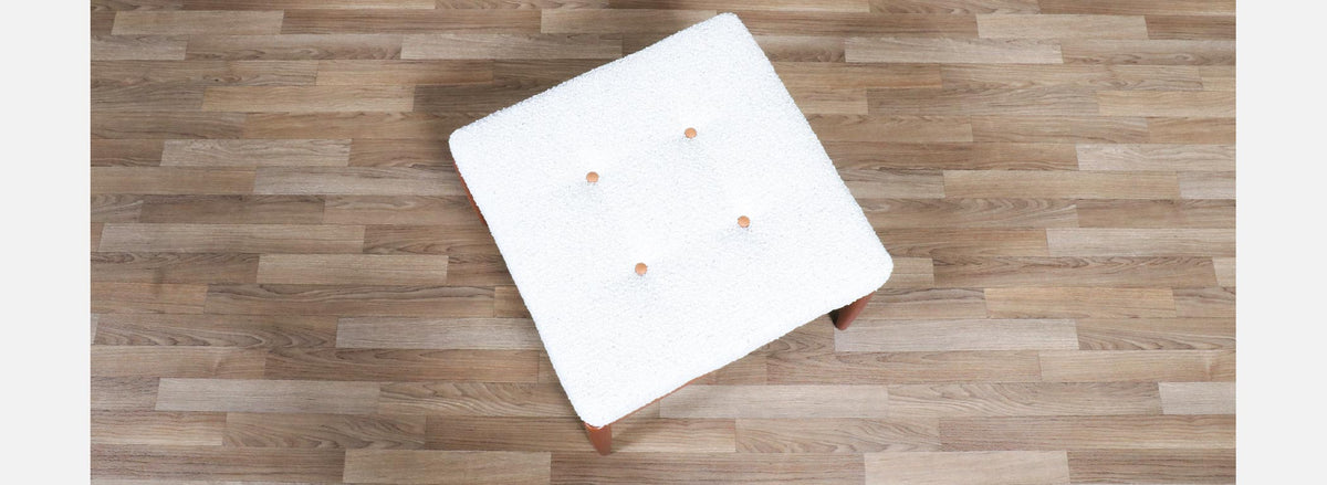 Swedish Modern Teak Stool by Folke Ohlsson for Dux