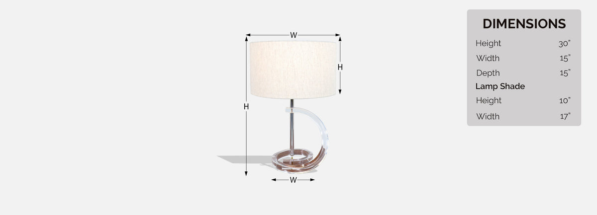 Mid-Century Modern Sculpted Lucite Table Lamps