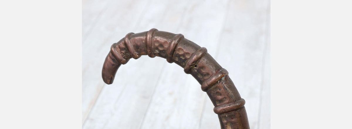 Mid-Century Modern Bronze Rams Head Ibex Dining Table