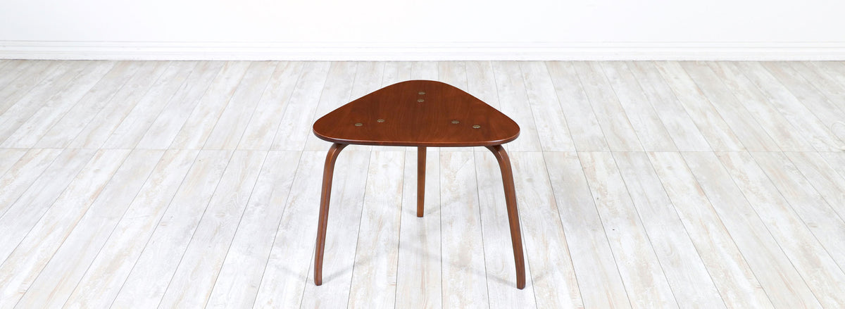 Swedish Modern "Guitar Pick" Side Table by Yngve Ekstrom for Dux