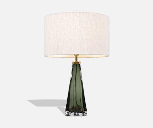 Nils Landberg Crystal Glass Table Lamp for Orrefors