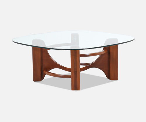 Mid-Century Modern Studio Craft Sculpted Coffee Table 