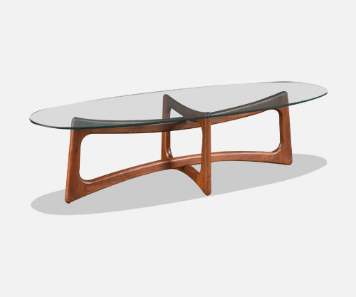 Adrian Pearsall 2454-TGO Sculpted Walnut Coffee Table 