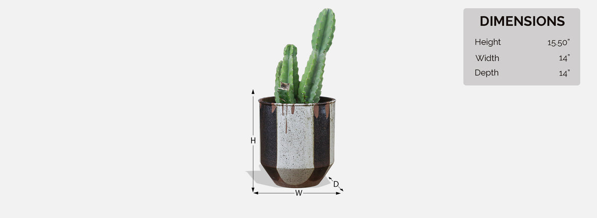 David Cressey & Robert Maxwell "Flame Glaze " Planter