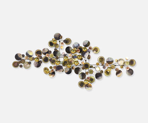 Large Curtis Jere "Raindrop" Wall Sculpture for Artisan House