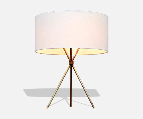 T.H. Robsjohn-Gibbings Model-170 Brass Tripod Table Lamp for Hansen