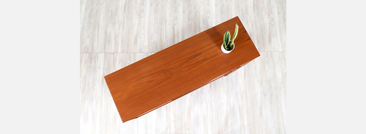Svend Age Hansen Teak & Oak Credenza with Drawers for Naestved Møbelfabrik
