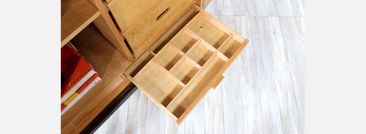 Mid-Century Modern Swedish Two-Tone Cabinet by Ferd Lundquist