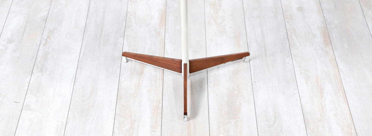 Peter Pepper Products Adjustable Tripod Walnut & Resin Side Table