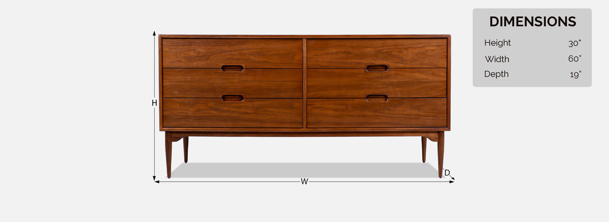 Mid-Century Modern Dresser by John Keal for Brown Saltman 
