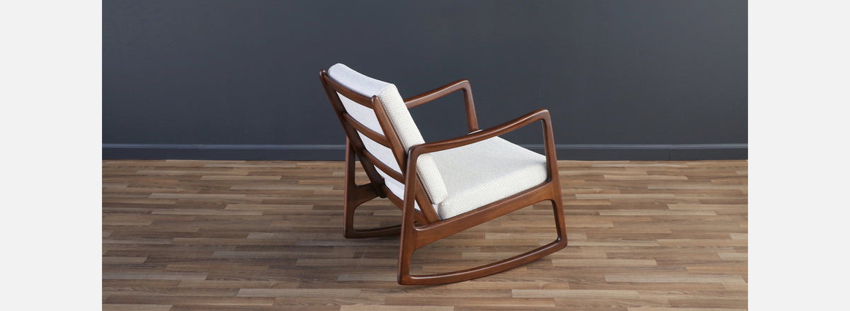 Ole Wanscher Model FD-110 Walnut Rocking Chair for France & Son