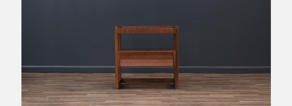 Paul Laszlo Two-Tier Night Stand for Brown Saltman