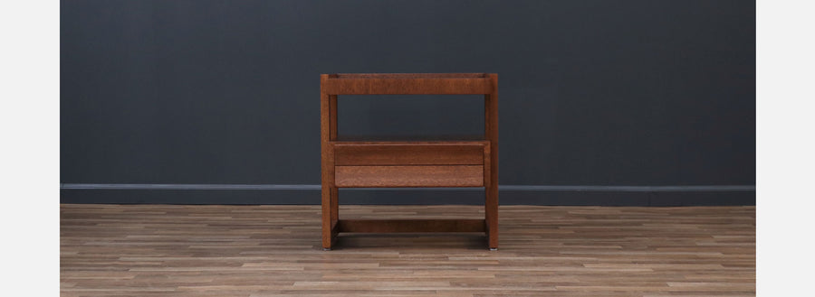 Paul Laszlo Two-Tier Night Stand for Brown Saltman