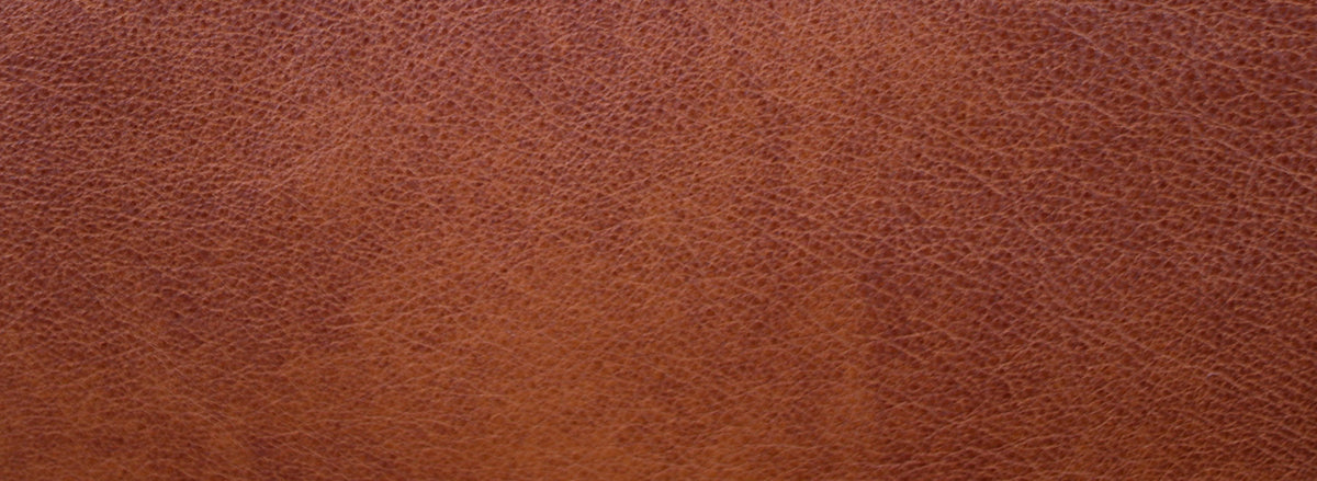 Hans Olsen Cognac Leather & Rosewood Love Seat Sofa