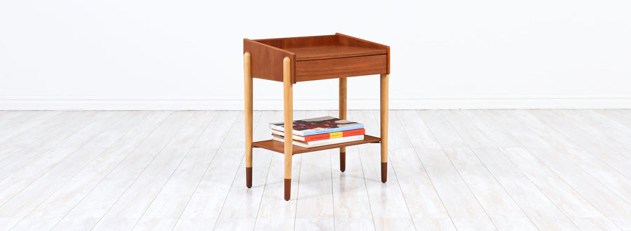 Børge Mogensen Teak & Oak Night Stand for Søborg Møbler