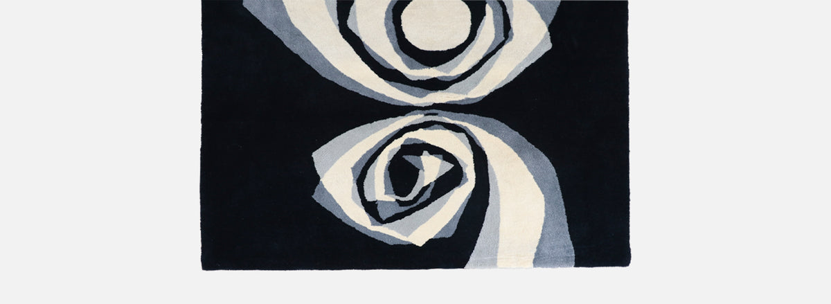 Post Modern "Sunhooks" Abstract Wool Tapestry Wall Art
