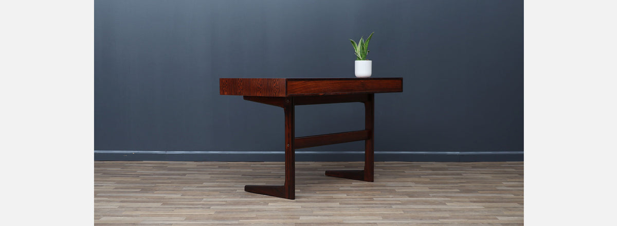 Danish Cantilever Floating Rosewood Desk by Georg Petersens