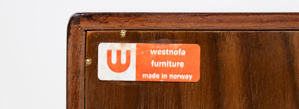 Scandinavian Modern Night Stands with Single Drawers by Westnofa