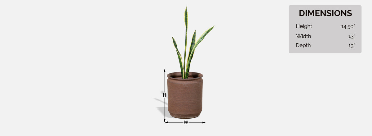 California Modern Pro Artisan Stoneware Planter by David Cressey