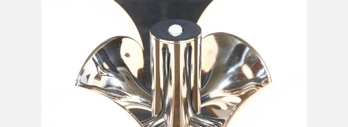 Robert Sonneman Sputnik Space Age Chrome Orb Table Lamp
