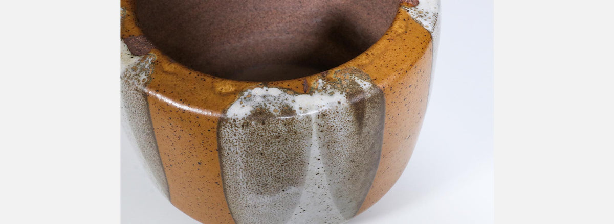 Californian Pro Artisan "Flame Glaze" Tire Planter by David Cressey & John Follis