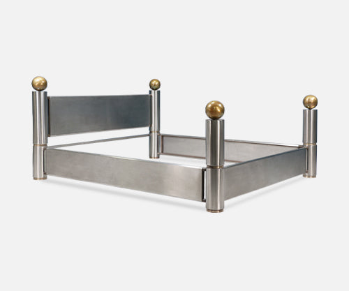 Machine Age Steel & Brass CA King Bed