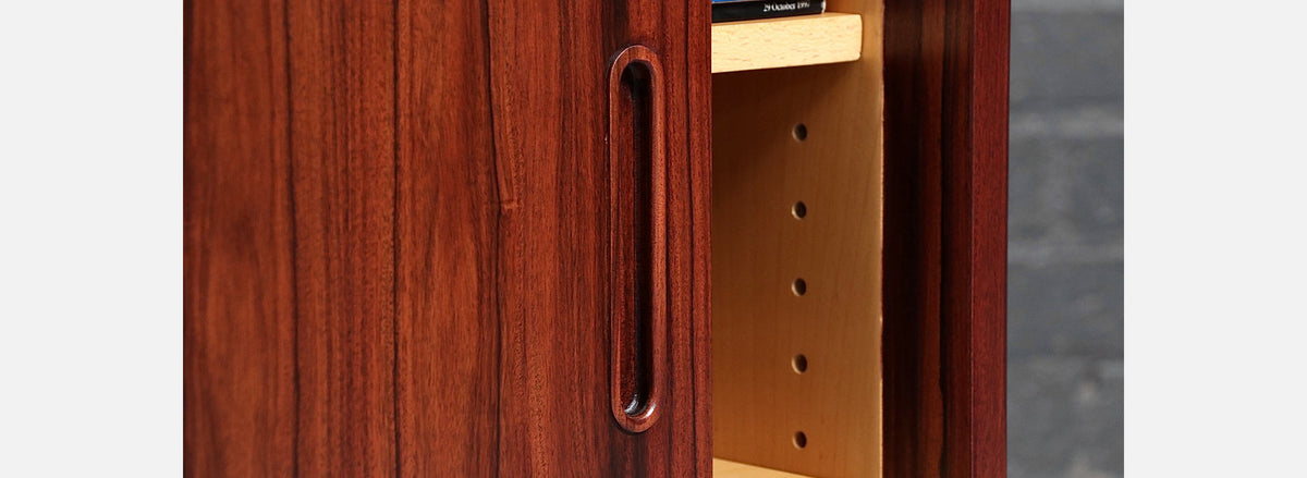 Carlo Jensen Rosewood Credenza w/ Sliding Doors for Hundevad & Co.