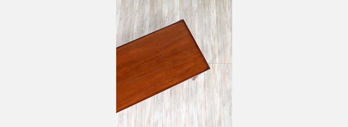 Danish Modern Executive Sculpted Teak Desk by Peter Lovig Nielsen