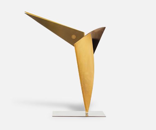 Mid-Century Modern Abstract Cubist Bird Sculpture