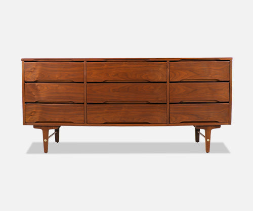 Mid-Century Modern 9-Drawer Dresser by Stanley Furniture-2