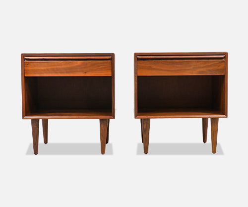 Mid-Century Modern Walnut Night Stands by Westnofa 
