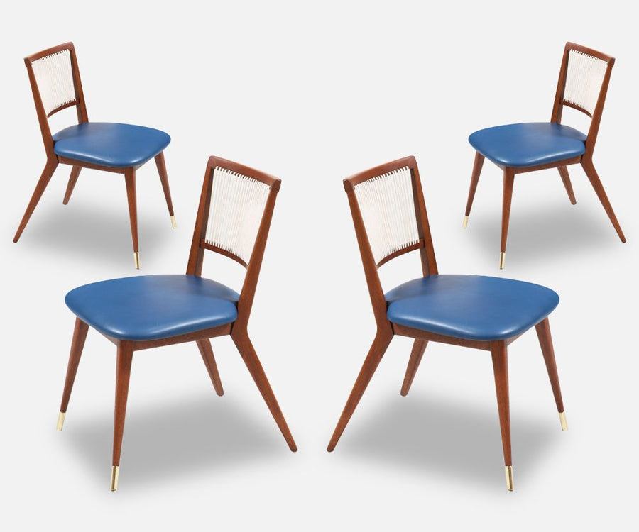 John Keal Walnut Dining Chairs for Brown Saltman 