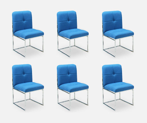 Milo Baughman Chrome Dining Chairs for Thayer Coggin