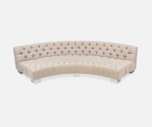 Milo Baughman Diamond Tufted Modular Sofa for Thayer Coggin