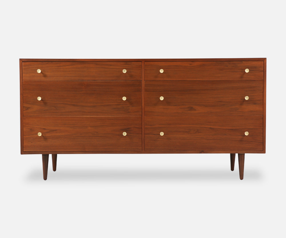 Milo Baughman 6-Drawer Walnut Dresser for Glenn of California 2