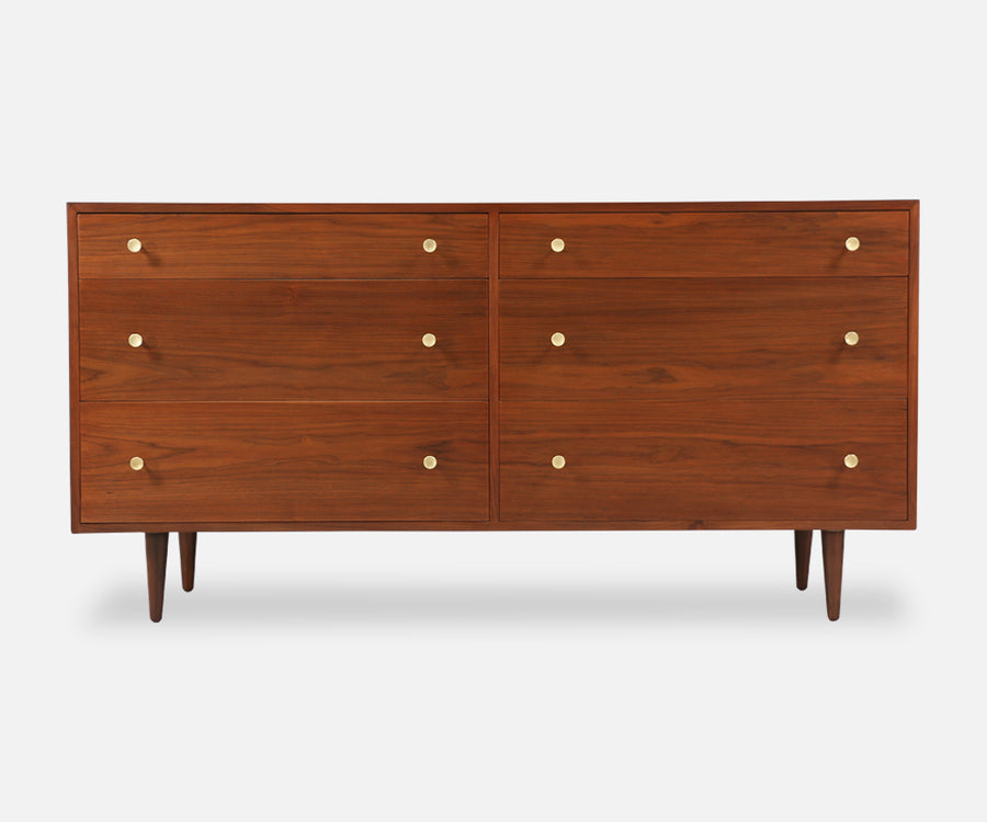 Milo Baughman 6-Drawer Walnut Dresser for Glenn of California 2