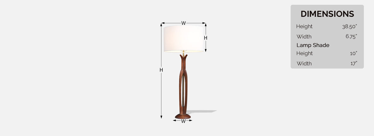 Mid-Century California Modern Sculpted Table Lamp by Modeline