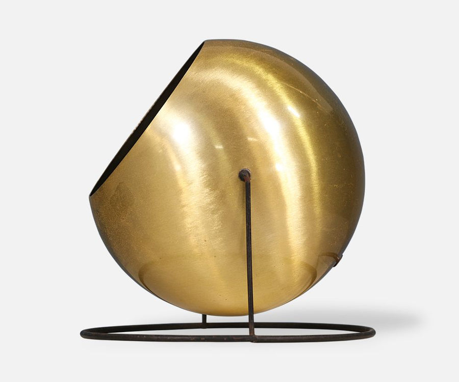 Mid Century Brass Eyeball Table Lamp